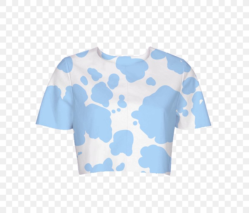 T-shirt Crop Top Sleeve Harajuku, PNG, 700x700px, Tshirt, Active Shirt, Aqua, Azure, Blue Download Free