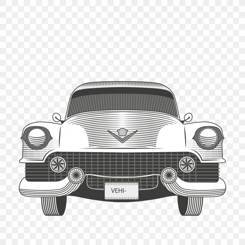 Vintage Car Cadillac Download, PNG, 1200x1200px, Car, Automotive Design, Automotive Exterior, Black And White, Brand Download Free