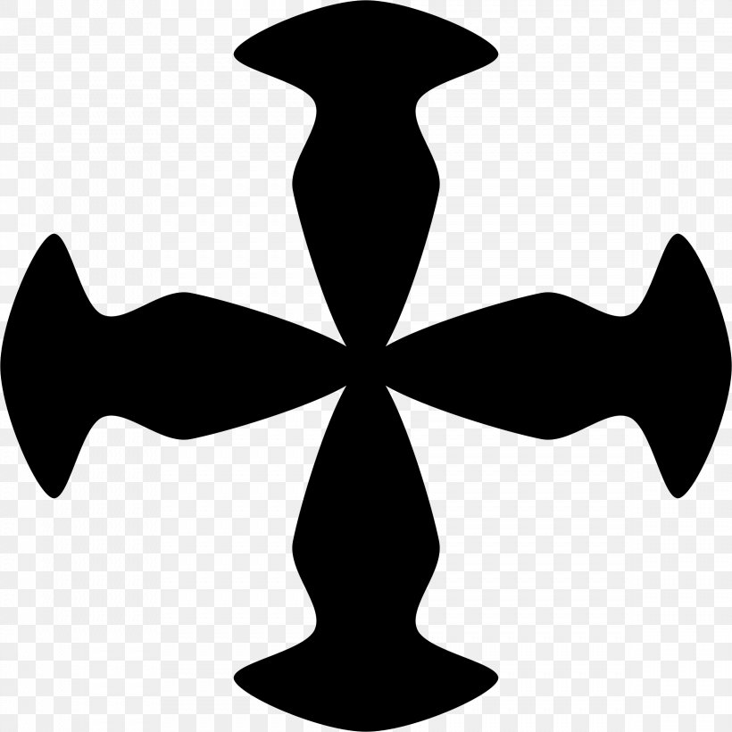 Crosses In Heraldry Herkruist Kruis Clip Art, PNG, 2378x2378px, Heraldry, Artwork, Black And White, Creu Grega, Cross Download Free