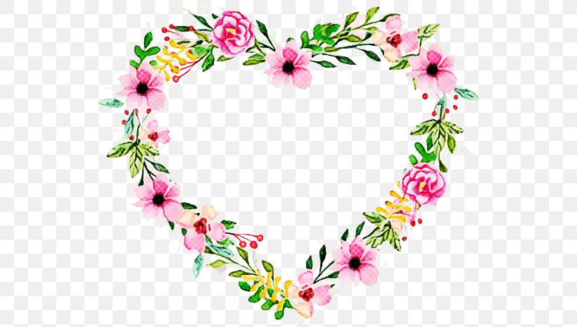 Floral Design, PNG, 564x464px, Pink, Floral Design, Flower, Heart, Lei Download Free