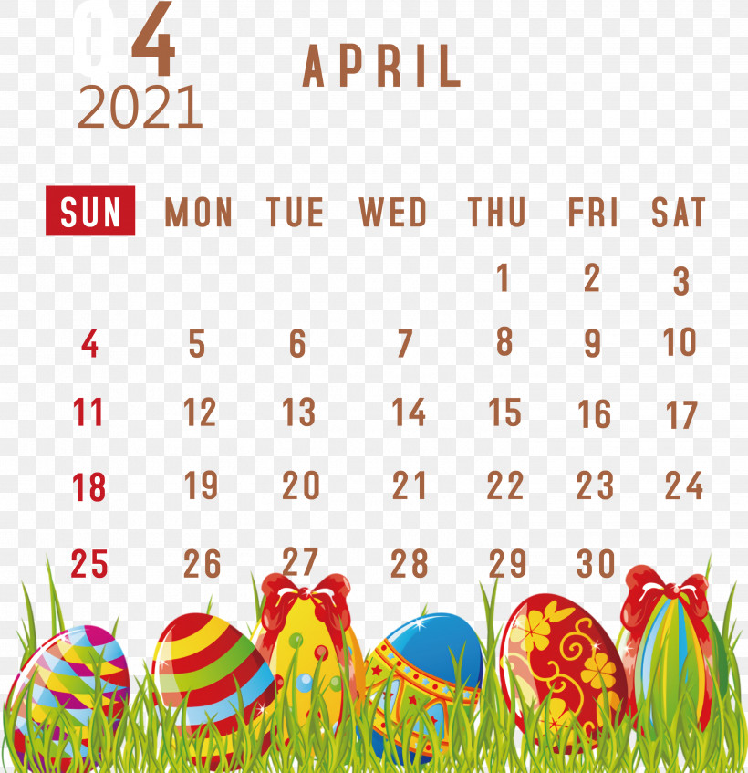 April 2021 Printable Calendar April 2021 Calendar 2021 Calendar, PNG, 2902x3000px, 2021 Calendar, April 2021 Printable Calendar, Cartoon, Colorful Eggs, Drawing Download Free