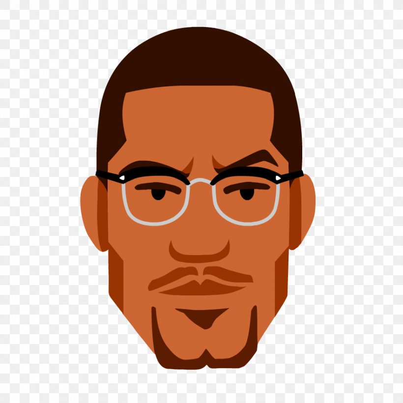 Malcolm X Cartoon African-American Civil Rights Movement Clip Art, PNG,  880x880px, Malcolm X, African American,