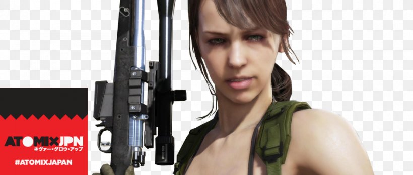 Metal Gear Solid V: The Phantom Pain Hideo Kojima Quiet Tokyo Game Show, PNG, 940x400px, Metal Gear Solid V The Phantom Pain, Camera Accessory, Firearm, Game, Gun Download Free