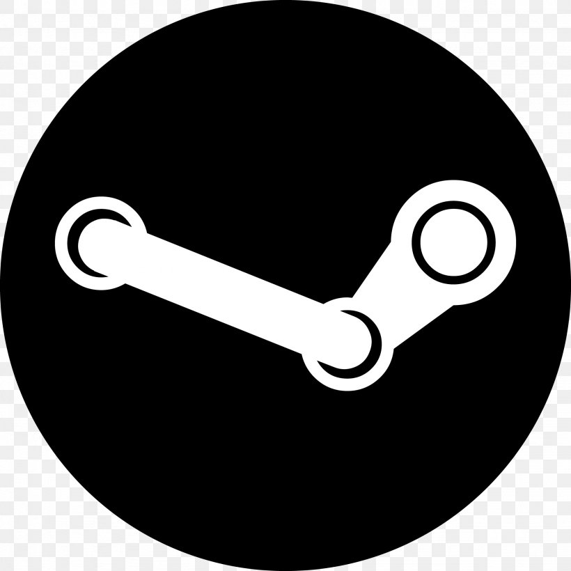 Steam Download, PNG, 2048x2048px, Steam, Black And White, Computer Software, Digital Distribution, Mega Download Free