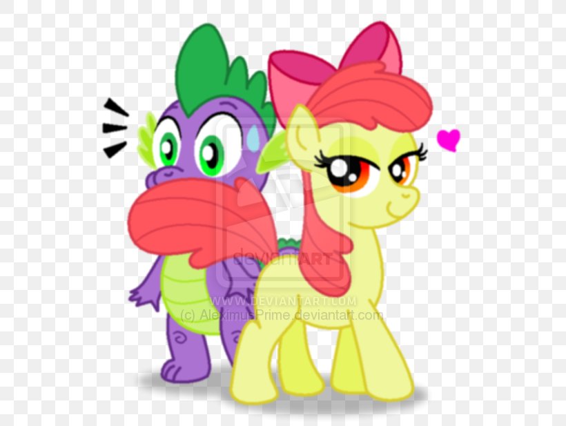 Apple Bloom Spike Applejack Pony Scootaloo, PNG, 600x617px, Apple Bloom, Applejack, Art, Cartoon, Cutie Mark Crusaders Download Free