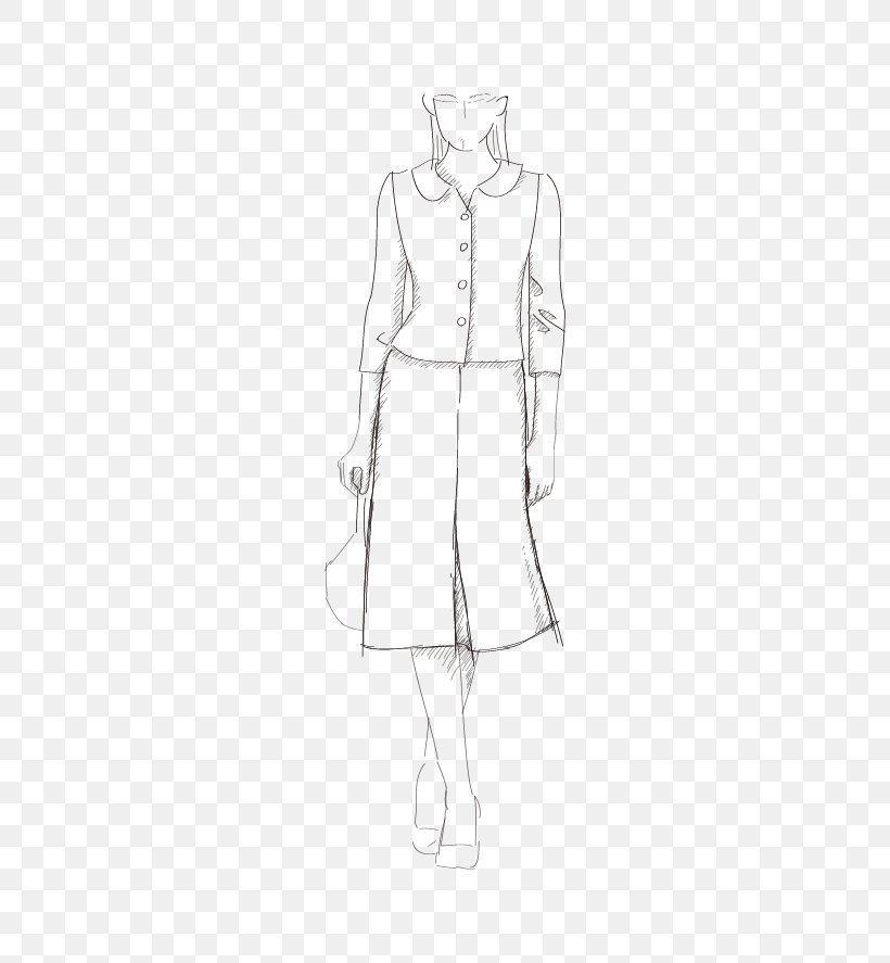 Robe Dress Sleeve Pattern, PNG, 532x887px, Watercolor, Cartoon, Flower, Frame, Heart Download Free