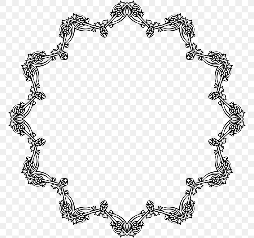 Victorian Era Edwardian Era Borders And Frames Clip Art, PNG, 768x768px, Victorian Era, Body Jewelry, Borders And Frames, Bracelet, Chain Download Free