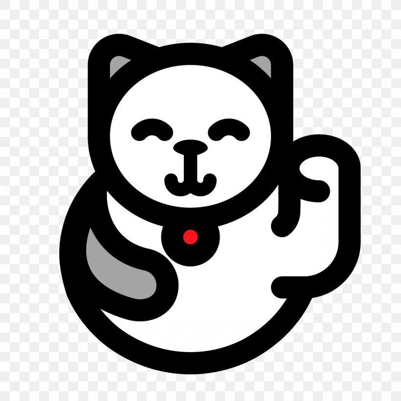 Maneki-neko Cat Japan Image, PNG, 1280x1280px, Manekineko, Bear, Blackandwhite, Cat, Culture Of Japan Download Free