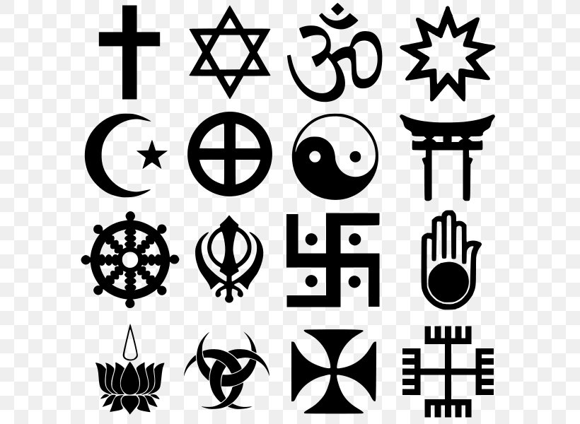 Religious Symbol Christianity And Judaism Religion, PNG, 600x600px, Religious Symbol, Area, Belief, Black, Black And White Download Free