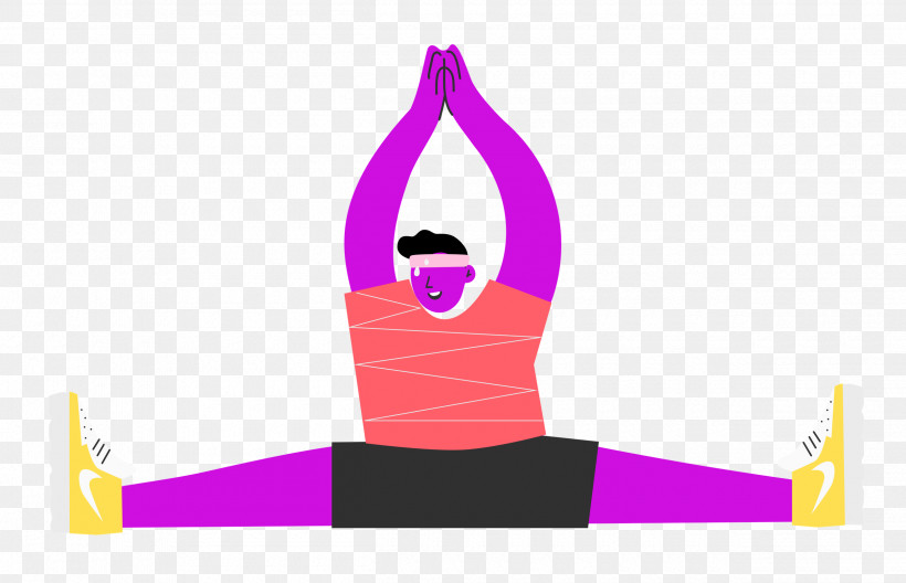 Sitting Floor Stretching Sports, PNG, 2500x1611px, Sports, Cartoon, Drawing, Exercise, Meditation Download Free