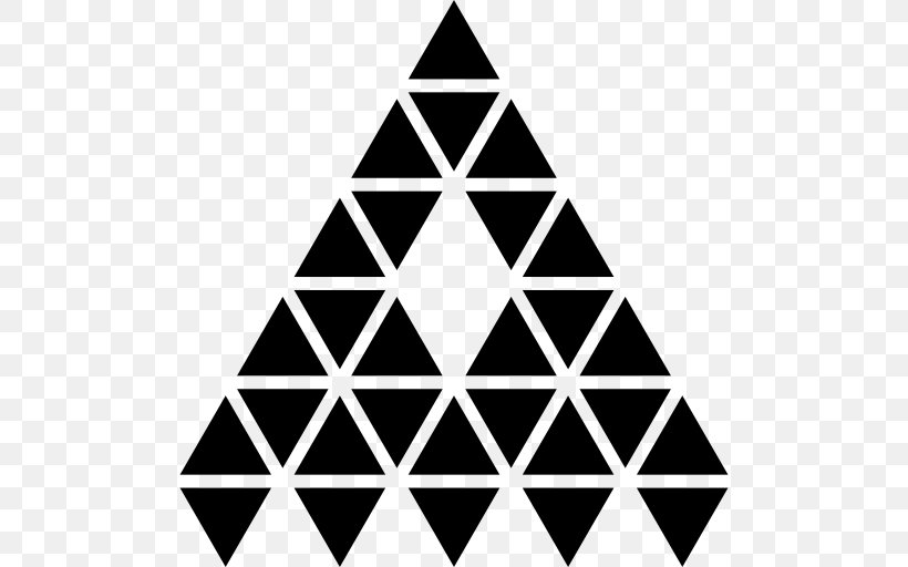 Triangle, PNG, 512x512px, Triangle, Area, Black, Black And White, Equilateral Polygon Download Free