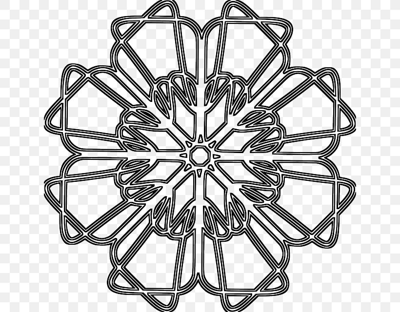 Coloring Book Geometry Adult, PNG, 640x640px, Coloring Book, Adult, Auto Part, Bicycle Wheel, Black And White Download Free
