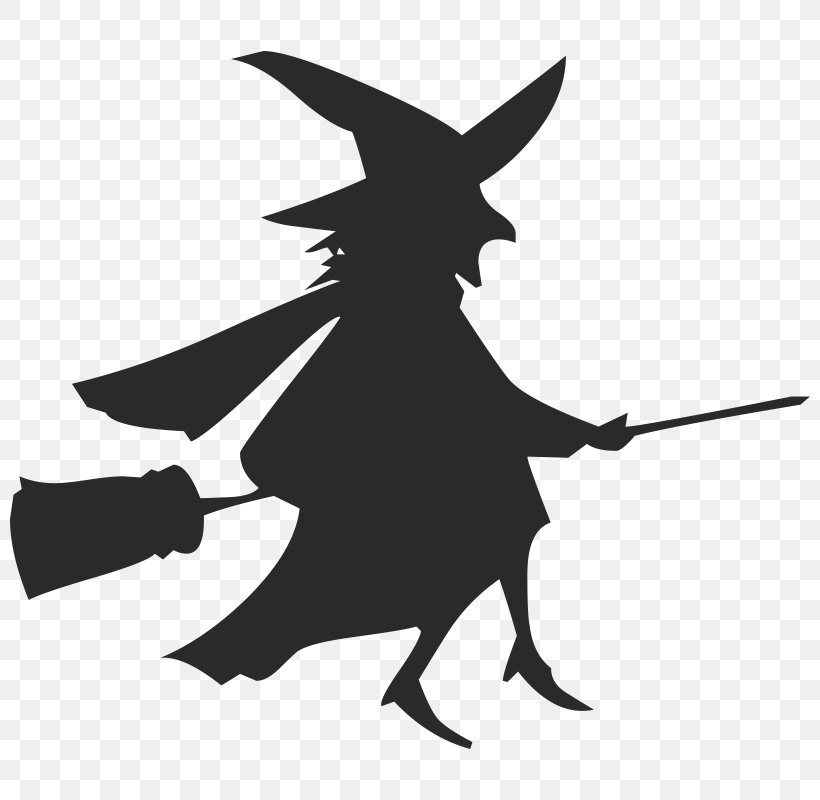 Broom Witchcraft Silhouette, PNG, 800x800px, Broom, Black, Black And White, Fictional Character, Magic Download Free