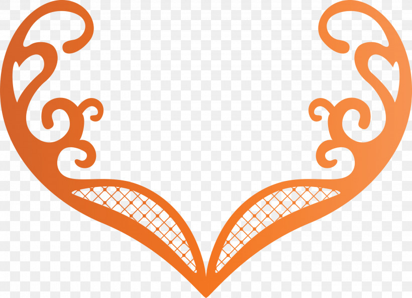 Classic Frame, PNG, 3000x2173px, Classic Frame, Heart, Orange, Visual Arts Download Free
