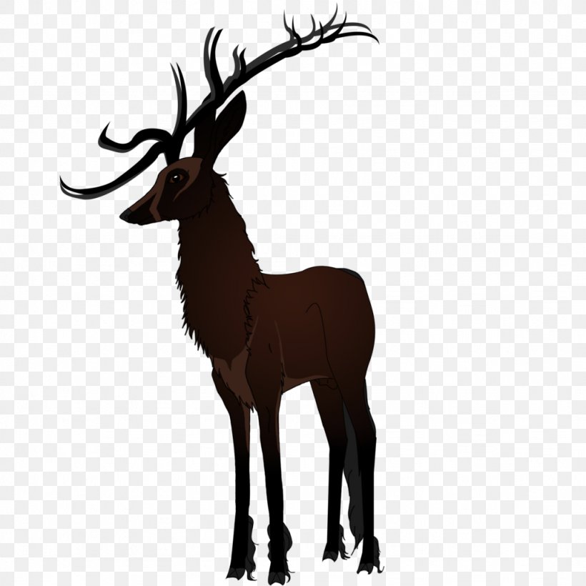 Elk Antelope Goat Reindeer Horn, PNG, 1024x1024px, Elk, Antelope, Antler, Cow Goat Family, Deer Download Free