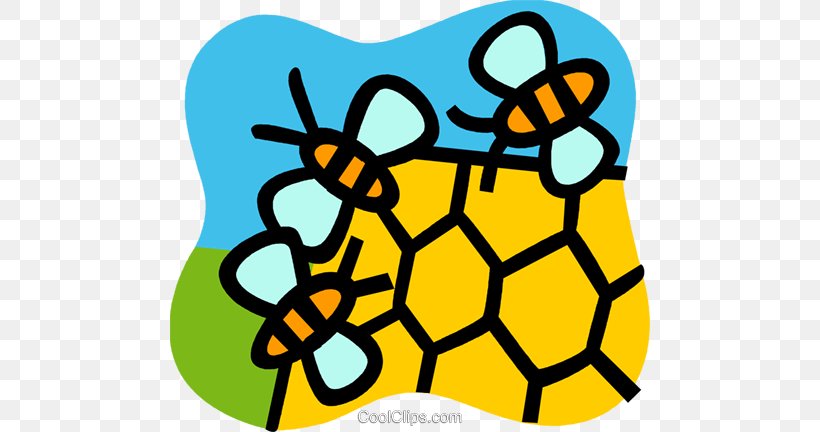Honey Bee Cartoon Line Clip Art, PNG, 480x432px, Honey Bee, Area, Artwork, Ball, Bee Download Free
