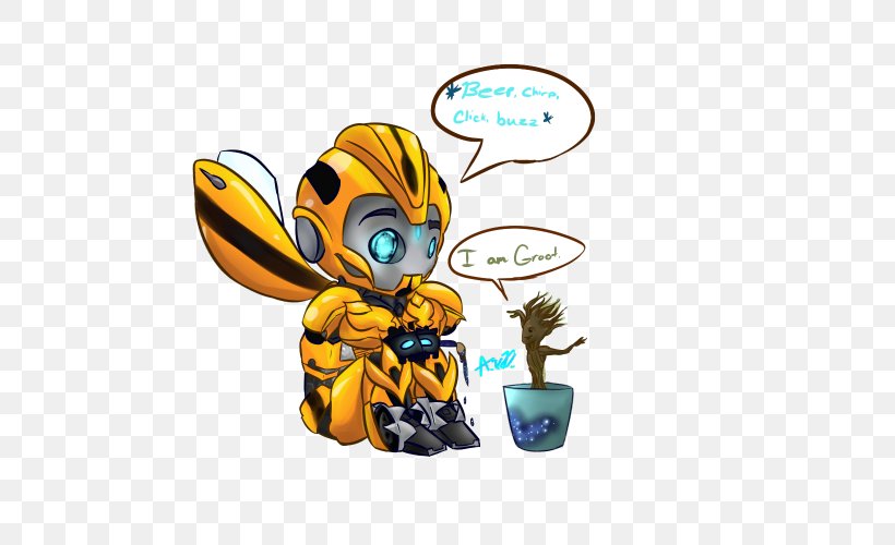 Bumblebee Soundwave Sunstreaker Transformers Drawing, PNG, 500x500px, Bumblebee, Autobot, Bee, Cartoon, Character Download Free