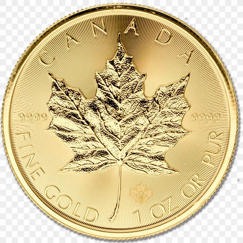 Coin Canadian Gold Maple Leaf Money Canadian Dollar, PNG, 2400x2400px, Coin, Bitcoin, Bullion, Canadian Dollar, Canadian Gold Maple Leaf Download Free