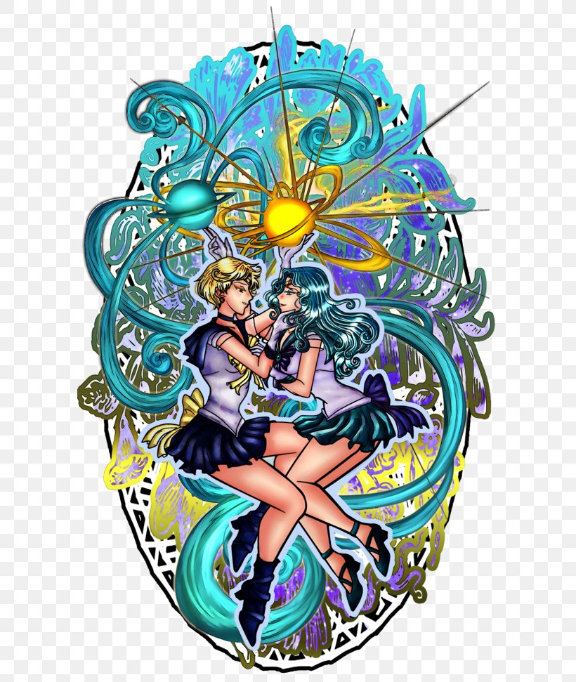 Sailor Neptune Sailor Uranus Clip Art, PNG, 600x971px, Watercolor, Cartoon, Flower, Frame, Heart Download Free