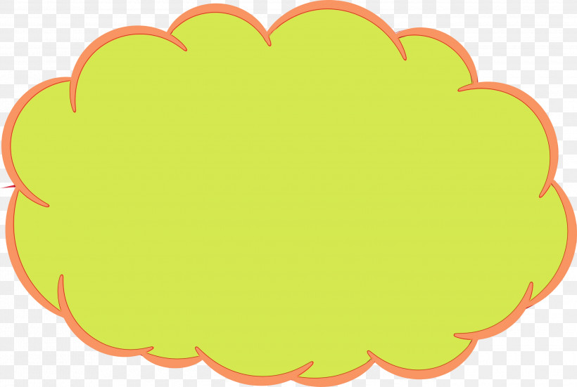 Green Yellow Leaf Heart Sticker, PNG, 3000x2016px, Thought Bubble, Green, Heart, Leaf, Paint Download Free