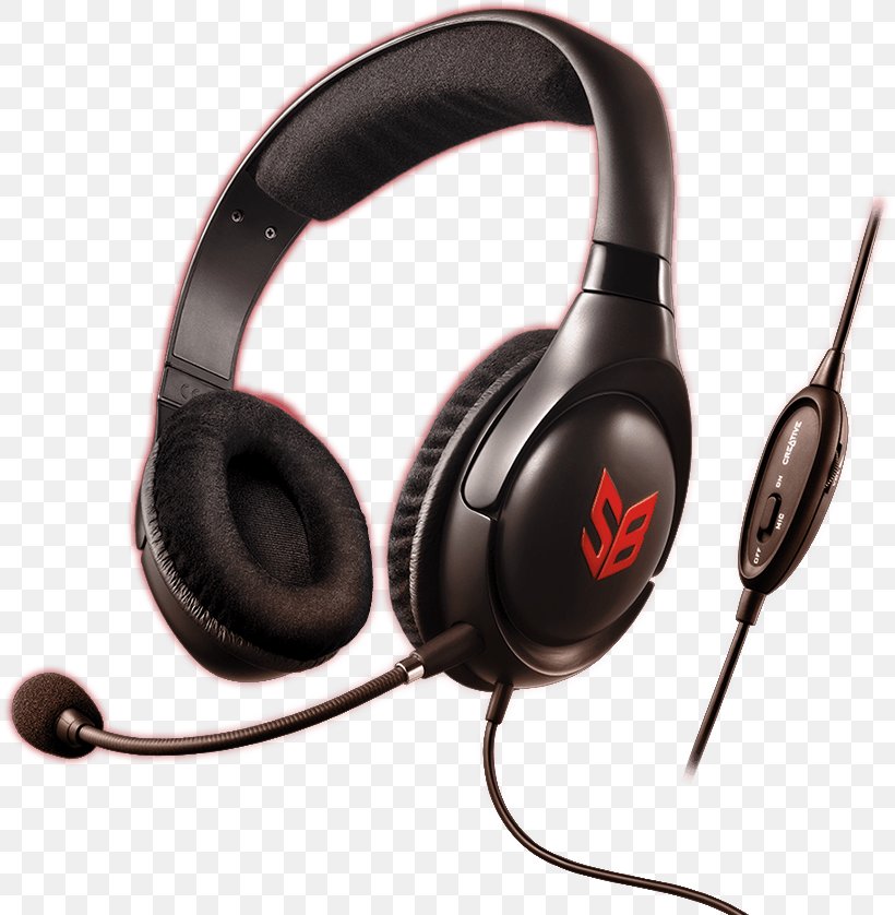 Noise-canceling Microphone Headphones Creative Technology Sound Cards & Audio Adapters, PNG, 816x838px, Microphone, Audio, Audio Equipment, Computer, Creative Technology Download Free