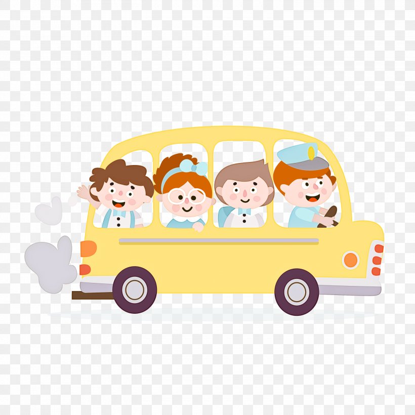 School Bus, PNG, 3000x3000px, School Bus, Bus, Cartoon, Fictional Character, Mode Of Transport Download Free