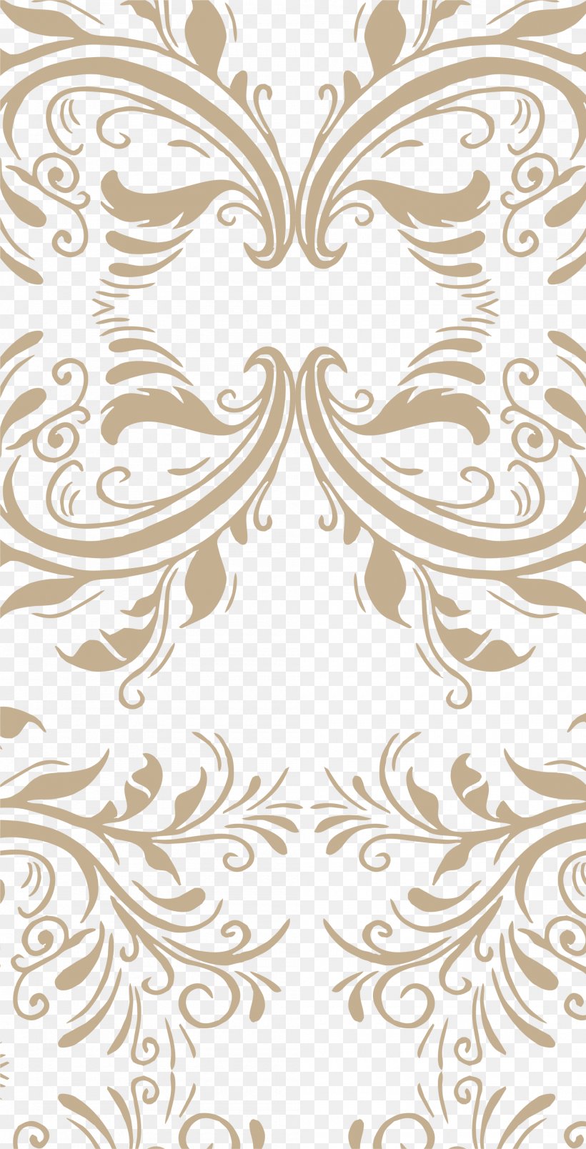 Brown Icon, PNG, 2000x3922px, Brown, Arabesque, Black And White, Motif, Plant Download Free