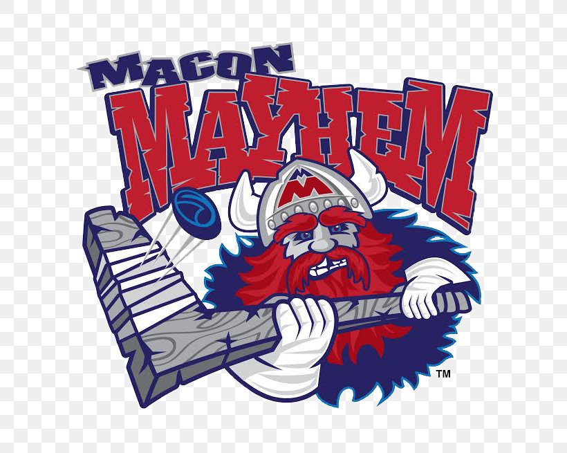 Macon Coliseum Macon Mayhem Southern Professional Hockey League Knoxville Ice Bears Pensacola Ice Flyers, PNG, 715x655px, Macon Coliseum, Art, Brand, Fayetteville Marksmen, Fictional Character Download Free