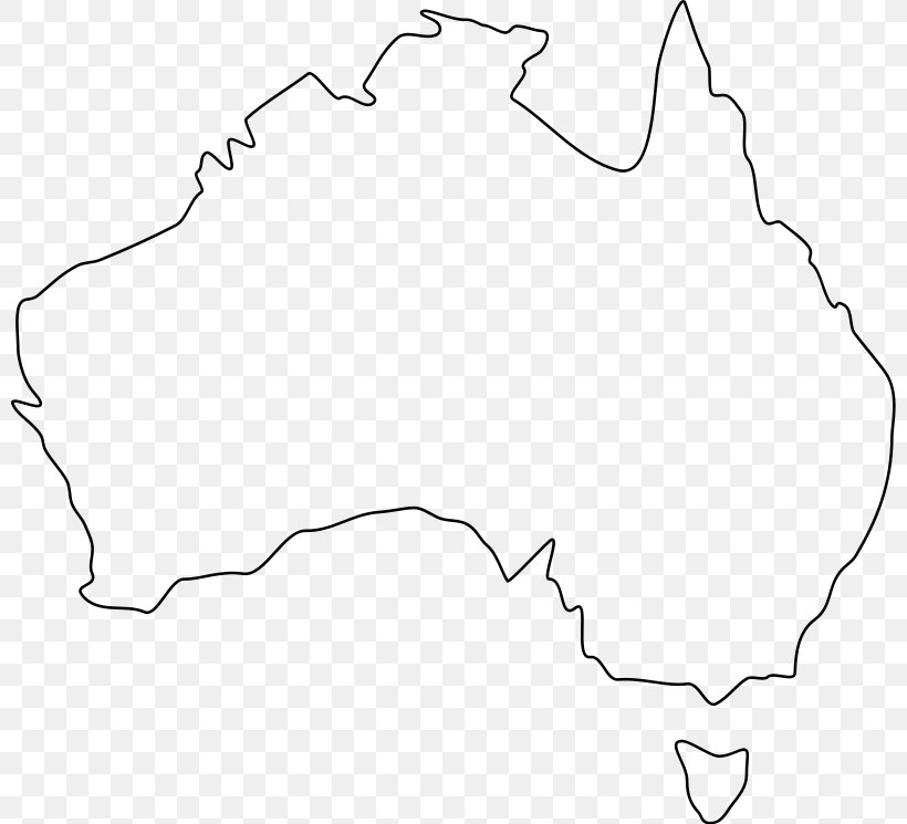 Australia Blank Map World Map Outline, PNG, 800x745px, Australia, Area, Black, Black And White, Blank Map Download Free