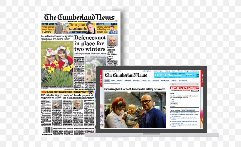 Cumberland Newspapers News And Star The Cumberland News CN Group, PNG, 800x500px, Newspaper, Advertising, Airline Ticket, Brand, Cumbria Download Free