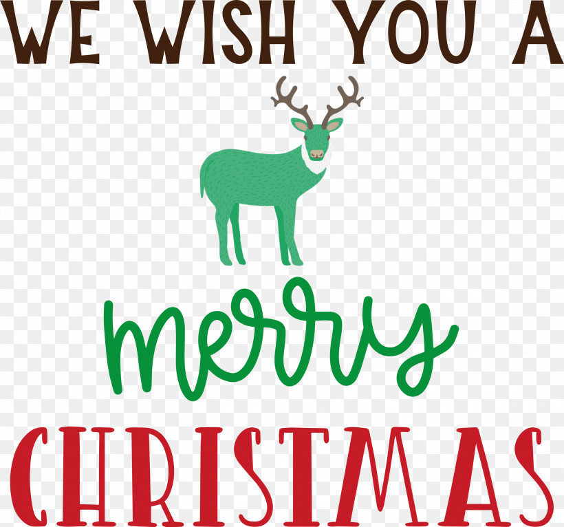 Merry Christmas Wish You A Merry Christmas, PNG, 3000x2803px, Merry Christmas, Biology, Deer, Line, Logo Download Free