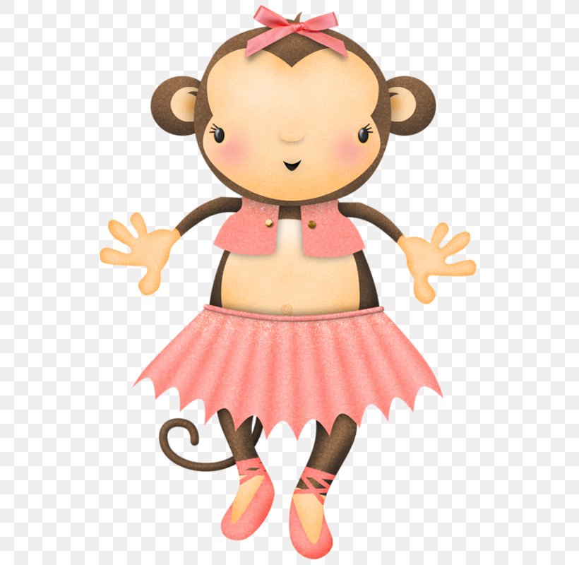 Pink Monkey Clip Art, PNG, 551x800px, Pink, Art, Cartoon, Color, Doll Download Free