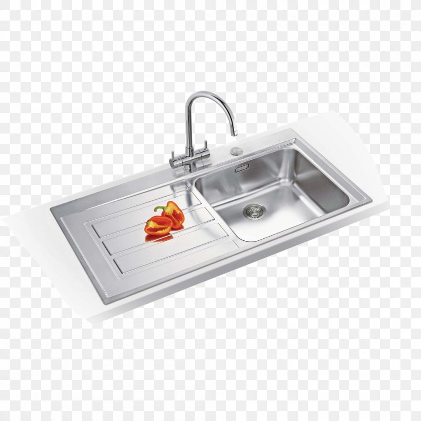 Kitchen Sink Stainless Steel EPOS EOX 611/7, 1000x510 Mm, INOX, Droit (101.0281.102), PNG, 1000x1000px, Sink, Bathroom Sink, Bowl, Faucet Handles Controls, Franke Download Free