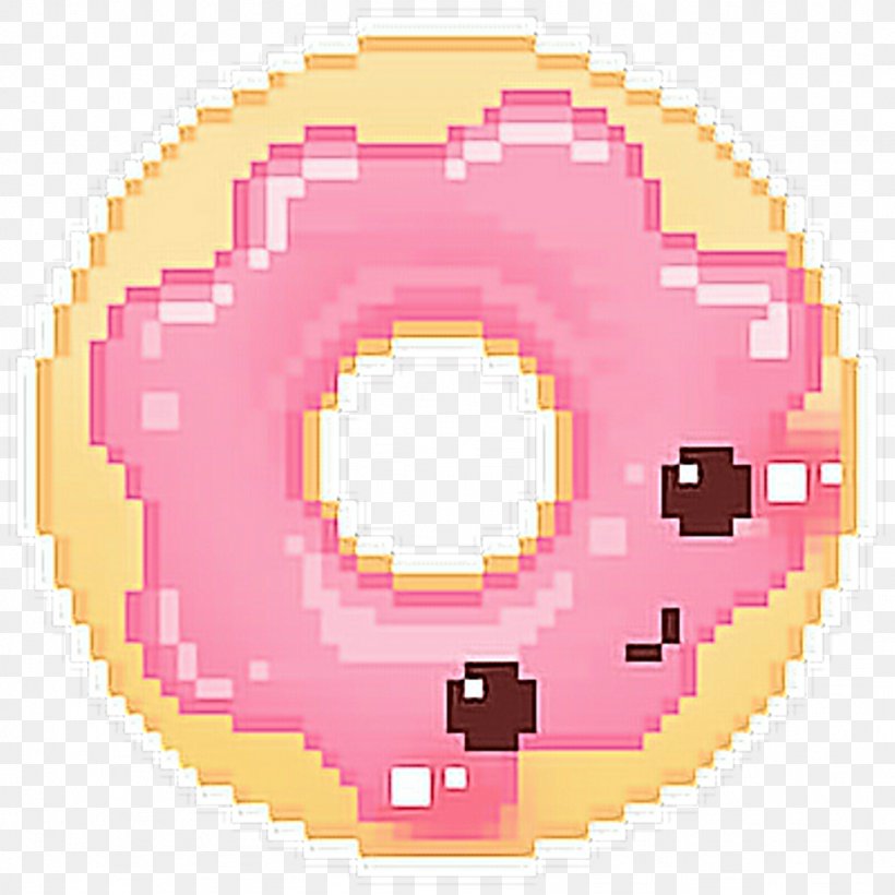 Pixel Art Donuts Kavaii, PNG, 1024x1024px, Watercolor, Cartoon, Flower, Frame, Heart Download Free