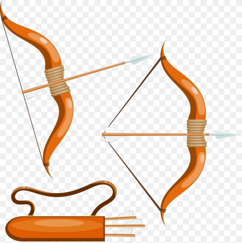 Bow And Arrow Arc Quiver, PNG, 996x1000px, Bow And Arrow, Arc, Archery, Material, Orange Download Free