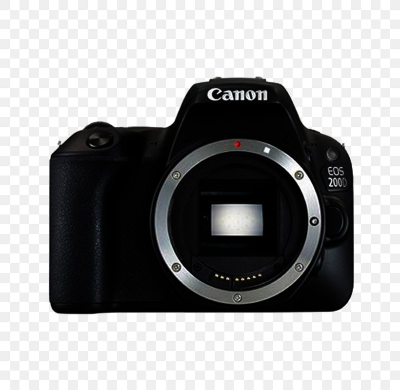 Canon EOS 200D Digital SLR Single-lens Reflex Camera, PNG, 800x800px, Canon Eos 200d, Camera, Camera Accessory, Camera Lens, Cameras Optics Download Free
