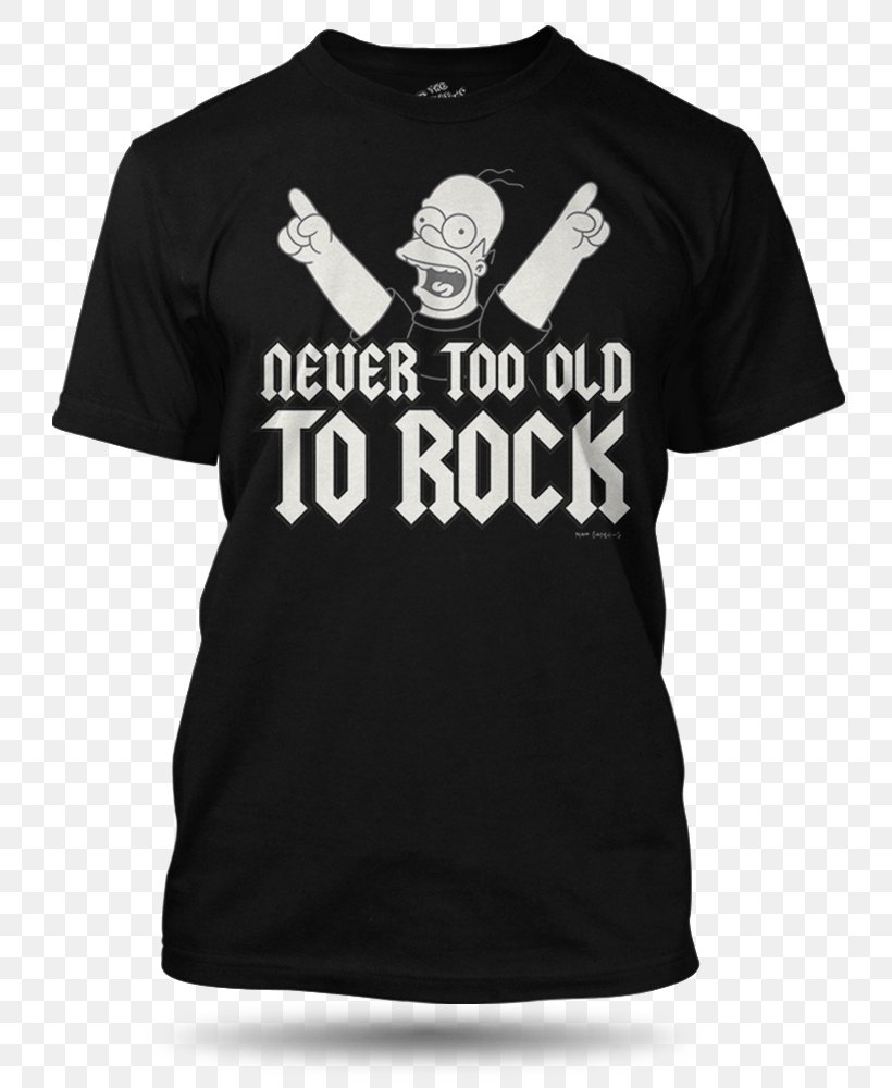 Homer Simpson Rock And Roll T-shirt Too Old To Rock 'N' Roll: Too Young To Die!, PNG, 779x1000px, Watercolor, Cartoon, Flower, Frame, Heart Download Free