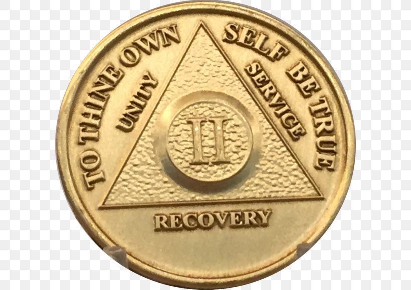 Sobriety Coin Alcoholics Anonymous Gold Medal, PNG, 600x580px, Coin, Alcoholics Anonymous, Alcoholism, Bronze, Bronze Medal Download Free