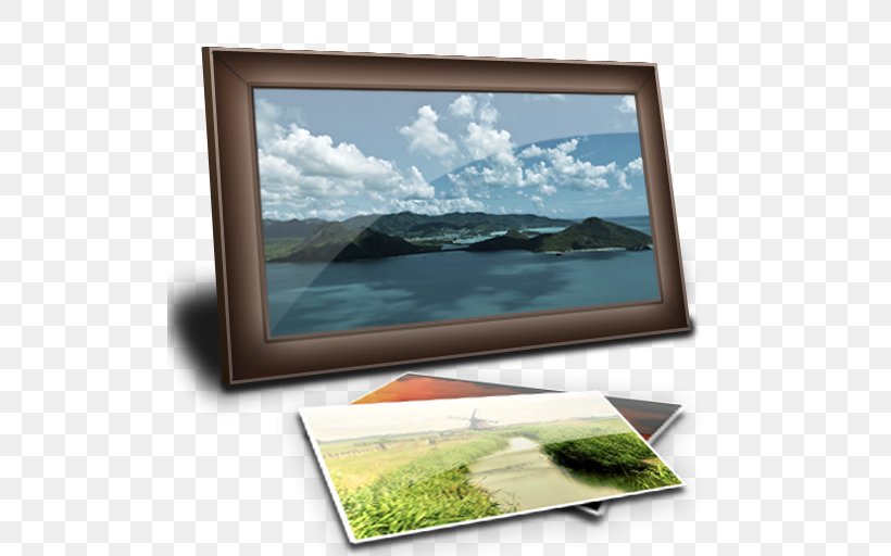 Picture Frame Computer Monitor Flat Panel Display Display Device, PNG, 512x512px, Screensaver, Android, App Store, Computer Monitor, Computer Software Download Free