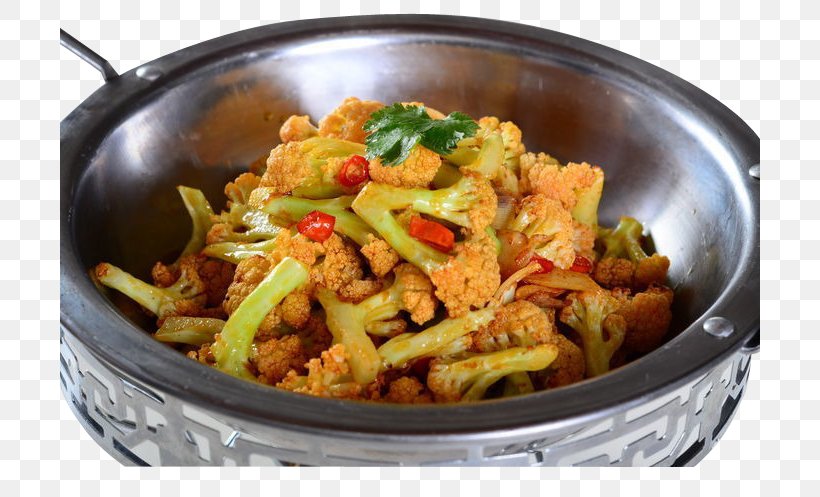 Thai Cuisine Organic Food Cauliflower Chinese Cuisine Broccoli, PNG, 700x497px, Watercolor, Cartoon, Flower, Frame, Heart Download Free