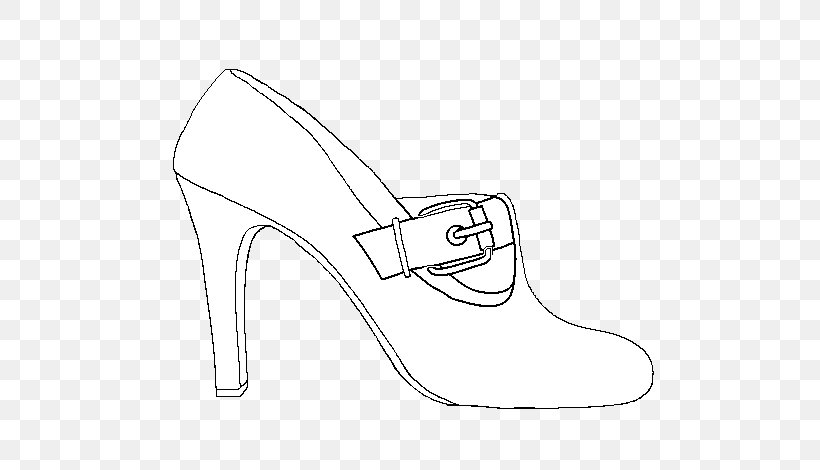 High-heeled Shoe Drawing Nike, PNG, 600x470px, Shoe, Automotive Design, Black And White, Bridal Shoe, Coloring Book Download Free