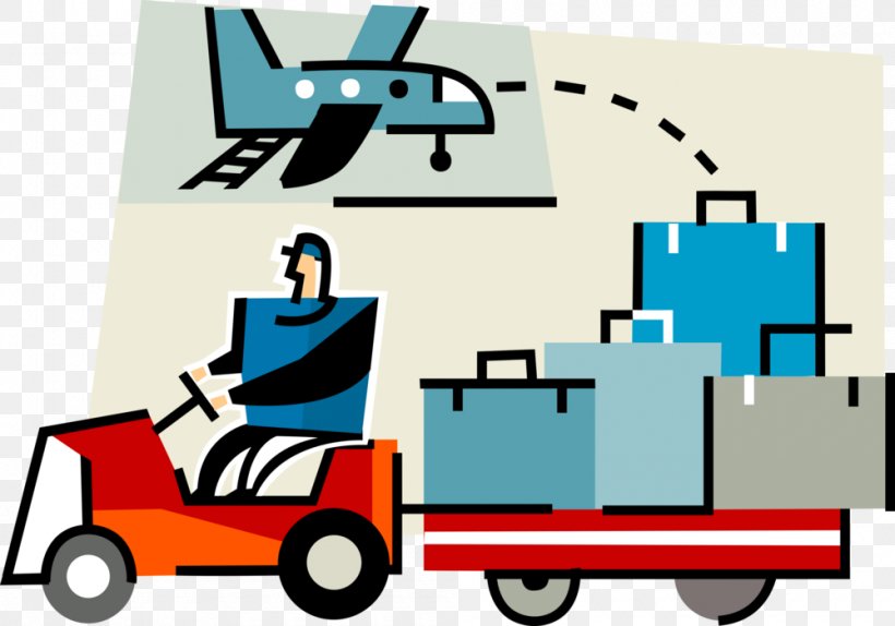 Airplane Clip Art Baggage Handler Vector Graphics, PNG, 1000x700px, Airplane, Airport, Airport Terminal, Art, Baggage Download Free