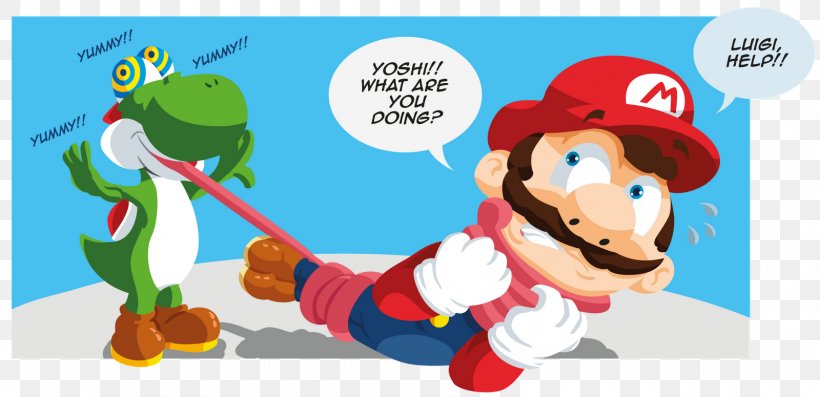 Mario & Yoshi, PNG, 1600x775px, Mario Yoshi, Area, Art, Bowser Jr, Cartoon Download Free