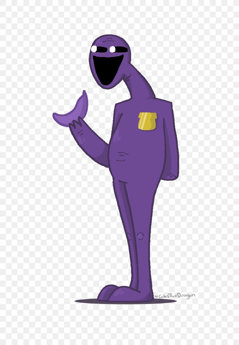 Purple Man Five Nights At Freddy's Banana Yellow, PNG, 676x1180px, Purple Man, Art, Banana, Cartoon, Character Download Free