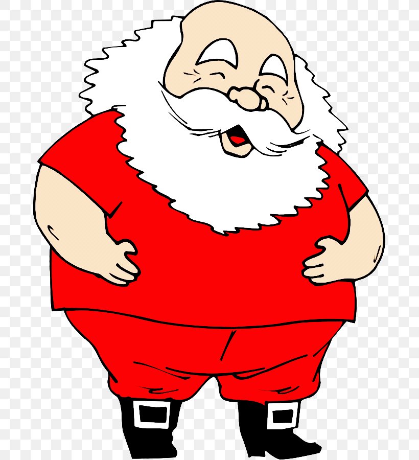 Santa Claus, PNG, 689x900px, Santa Claus, Cartoon, Facial Hair, Line Art, Pleased Download Free