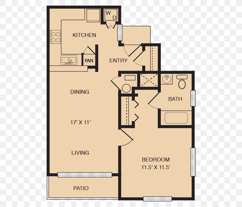Arroyo Villas Apartment Bathroom Bedroom Floor Plan, PNG, 700x700px, Apartment, Albuquerque, Area, Bathroom, Bedroom Download Free