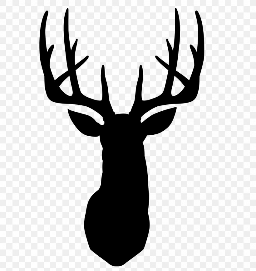 Wall Decal Red Deer Reindeer, PNG, 1000x1060px, Decal, Antler, Black, Black And White, Bumper Sticker Download Free