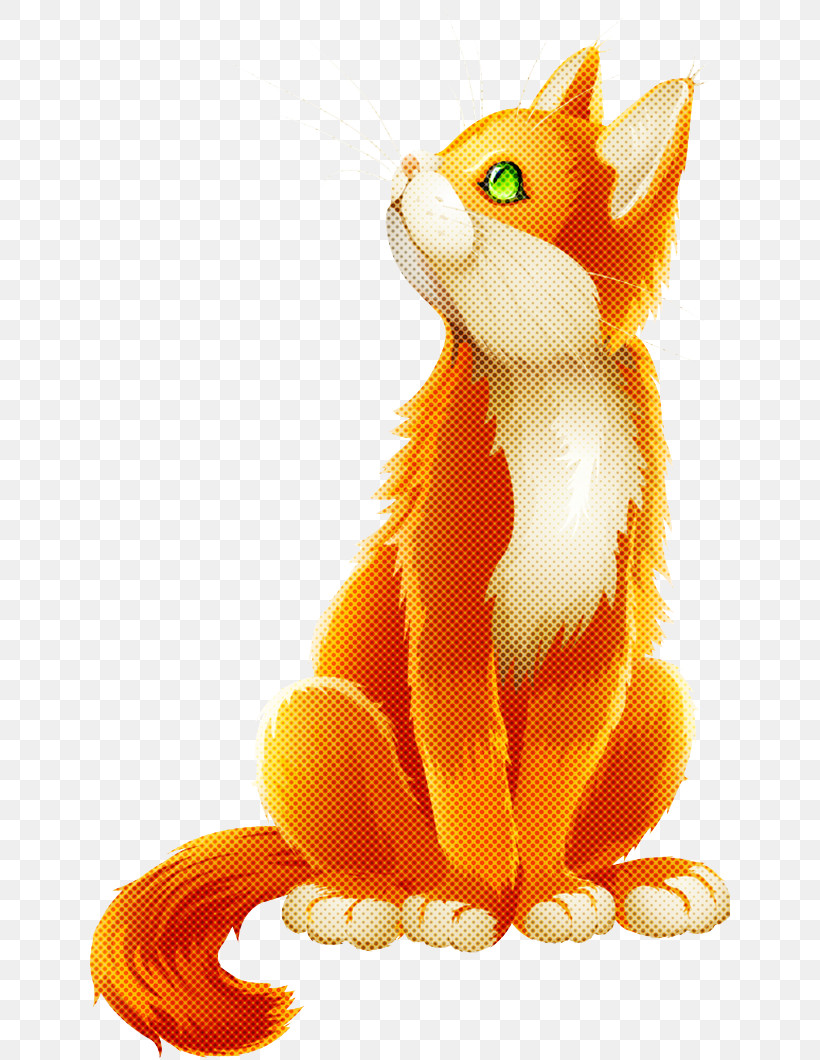 Orange, PNG, 640x1060px, Orange, Animal Figure, Cartoon, Cat, Tail Download Free