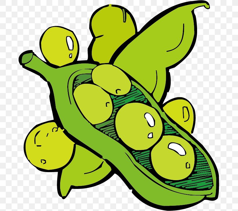 Pea Vegetable Cartoon Clip Art, PNG, 691x726px, Peas And Beans, Area, Art, Artwork, Bean Download Free