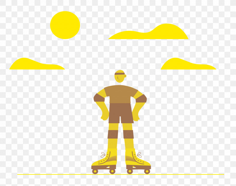 Roller Skating Sports Outdoor, PNG, 2500x1970px, Roller Skating, Behavior, Cartoon, Human, Joint Download Free